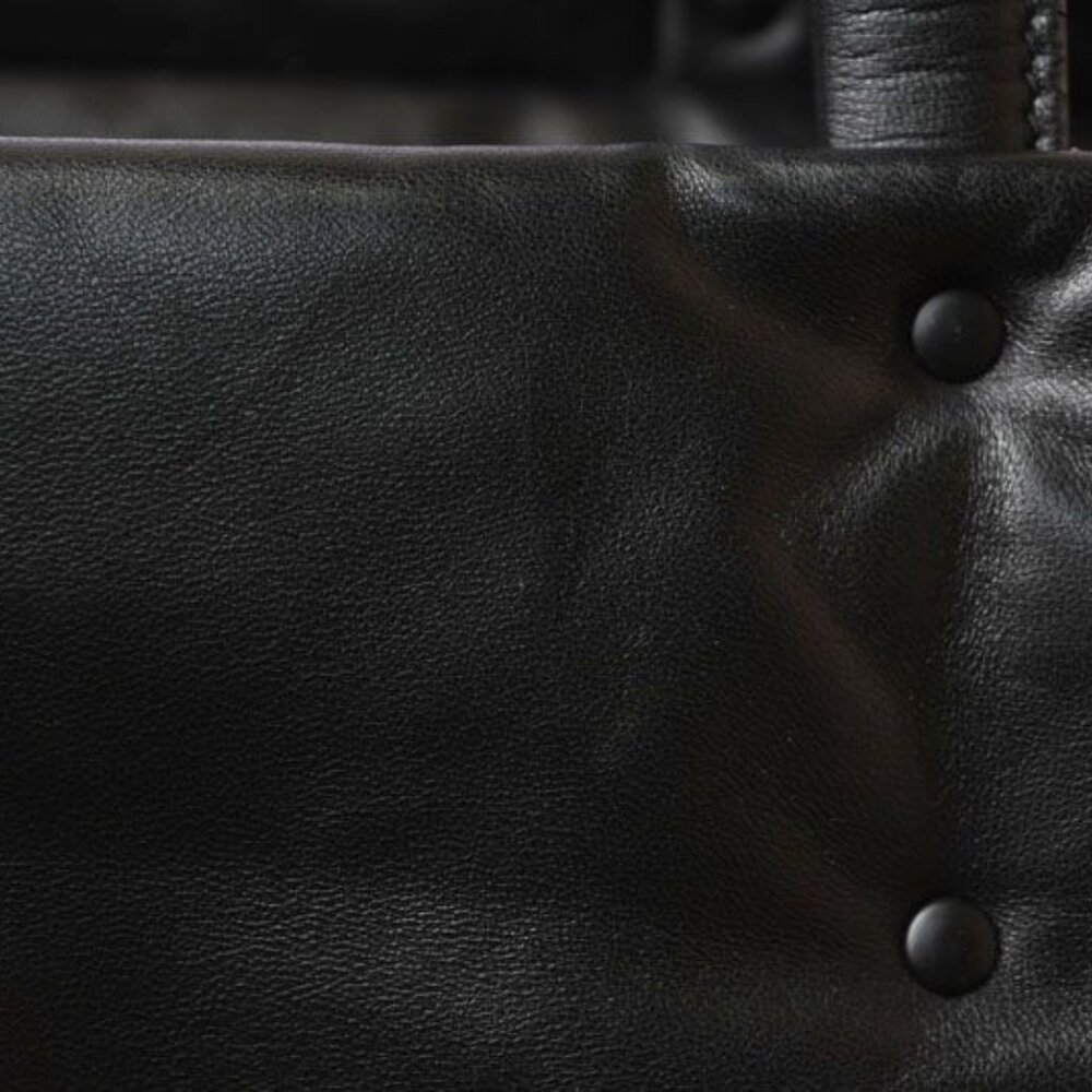 Prada Tote Logo Leather Black Pink - Picture 5 of 13